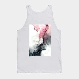 Mystical Mauve and Mist - Abstract Alcohol Ink Art Tank Top